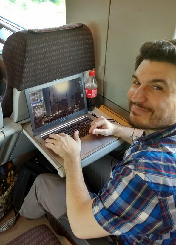 Matteo Greco playing Train Simulator